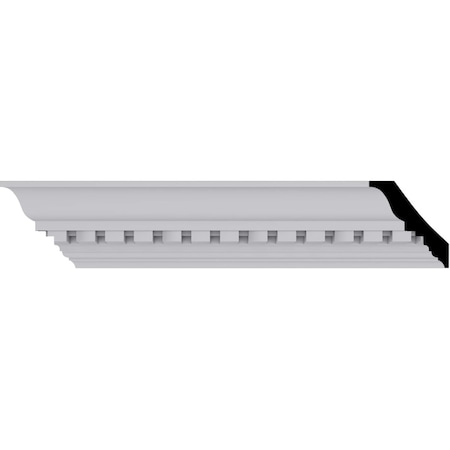 Ekena Millwork 3"H x 2 3/4"P x 4"F x 94 1/2"L Dentil Crown Moulding MLD02X02X04DE